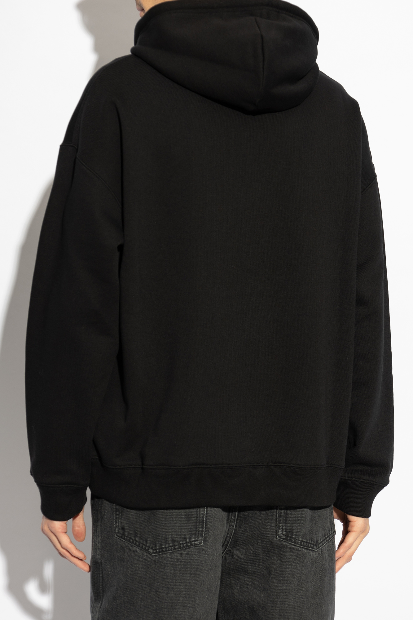 LOEWE｜HOOD/ZIP-UP (Hooded in cotton (H526Y25X63 1100)) Relaxed fit hoodie in cotton Black - LOEWE